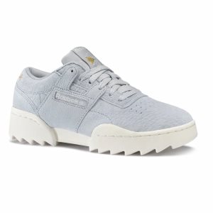 Reebok Workout Ripple OG Turnschuhe Damen - Weiß/Rot/Königsblau - DE 674-LAB